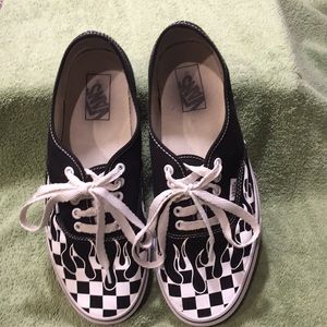 Slightly used now, B&W Checker & Flame Vans